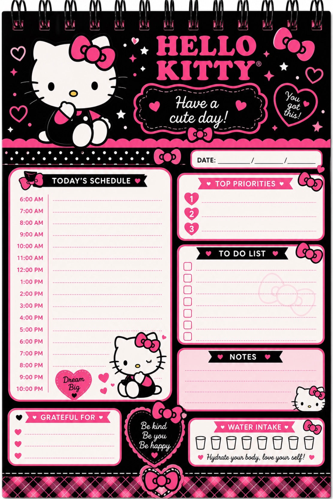 Hello Kitty Daily Digital Planner